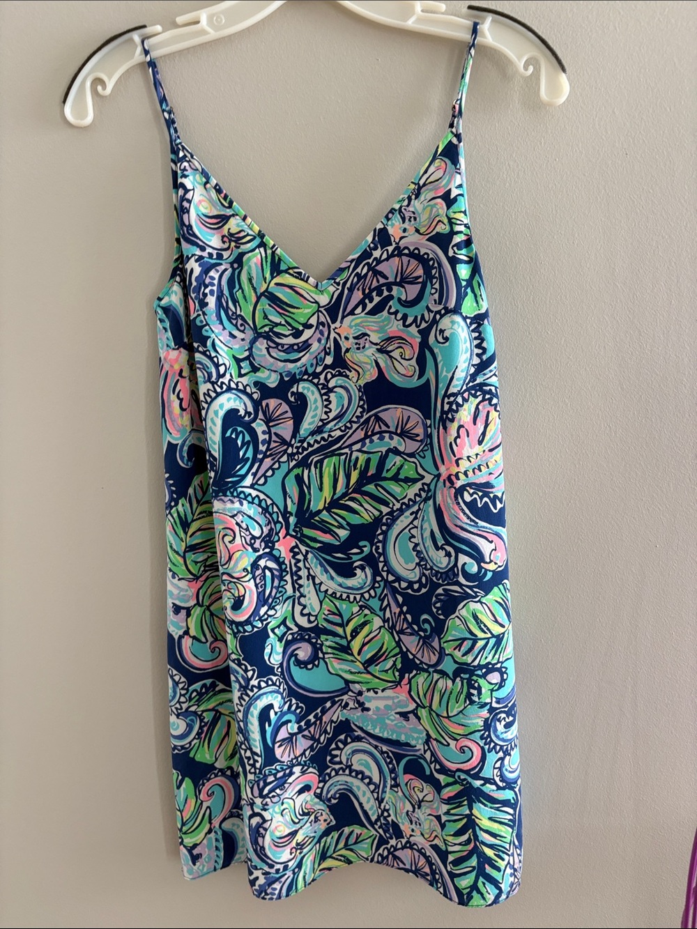 Lilly Pulitzer Lela Silk Dress with Spaghetti Straps